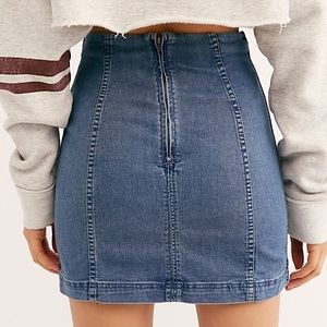 Free People Modern Femme Denim Mini